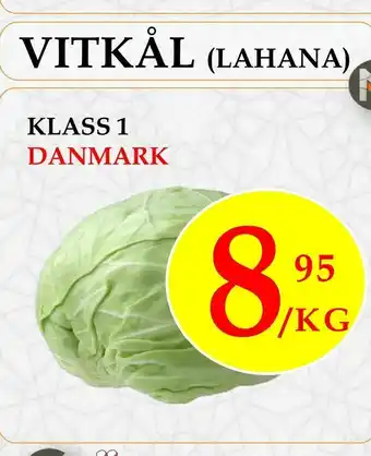 Matmixen Vitkål (lahana) erbjuda