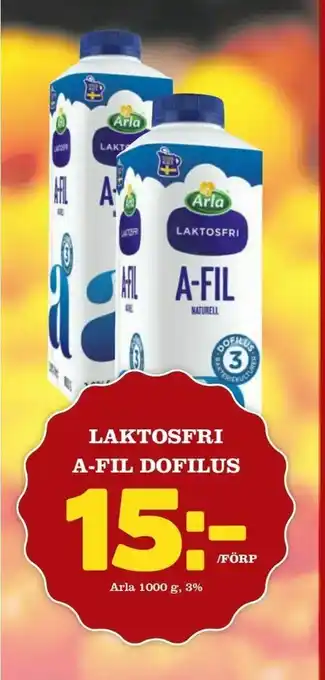 Laktosfri a-fil dofilus