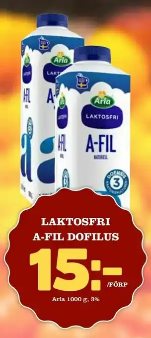 Nya Pulsen Laktosfri a-fil dofilus erbjuda
