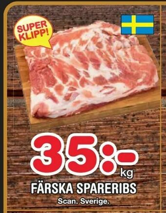 Nya Pulsen Färska spareribs erbjuda
