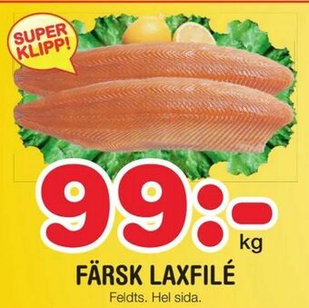 Nya Pulsen Färsk laxfilé erbjuda