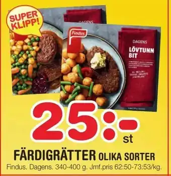 Nya Pulsen Färdigrätter olika sorter erbjuda