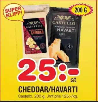 Nya Pulsen Cheddar/havarti erbjuda