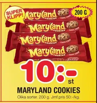 Maryland cookies