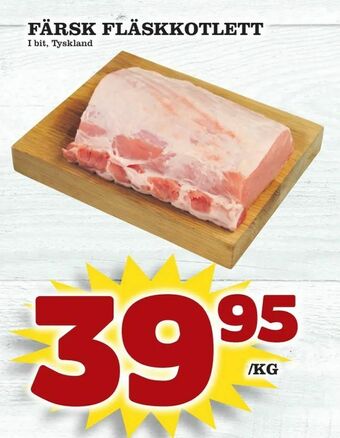 Färsk fläskkotlett