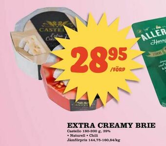 Supergrossen Extra creamy brie erbjuda