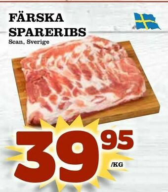 Supergrossen Färska spareribs erbjuda