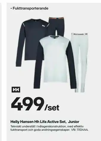 XXL Helly Hansen Hh Lifa Active Set, Junior erbjuda