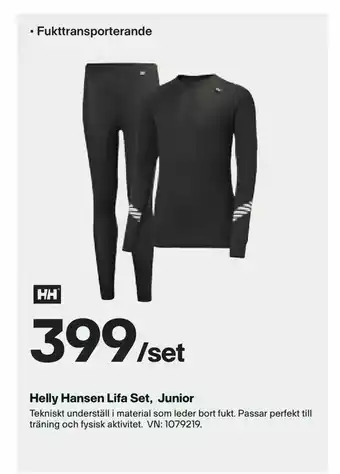 XXL Helly Hansen Lifa Set, Junior erbjuda