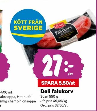 City Gross Deli falukorv erbjuda