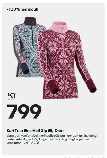 XXL Kari Traa Else Half Zip W, Dam erbjuda