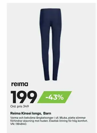 XXL Reima Kinsei longs, Barn erbjuda