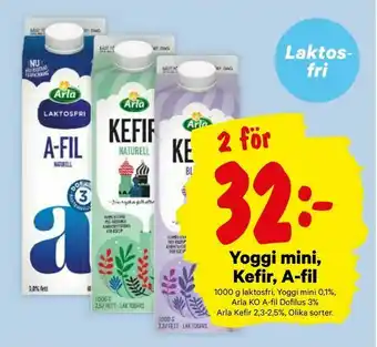 Yoggi mini, Kefir, A-fil
