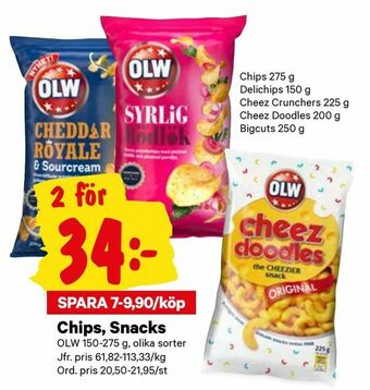 City Gross Chips, Snacks erbjuda