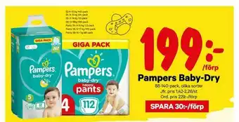 City Gross Pampers Baby-Dry erbjuda