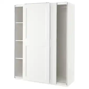 IKEA Pax / grimo Garderob, vit/vit, 150x66x201 cm erbjuda