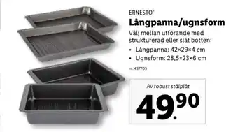 Lidl Långpanna/ugnsform erbjuda