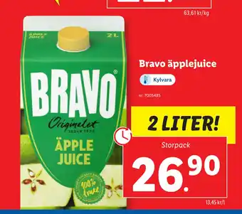 Lidl Bravo äpplejuice erbjuda