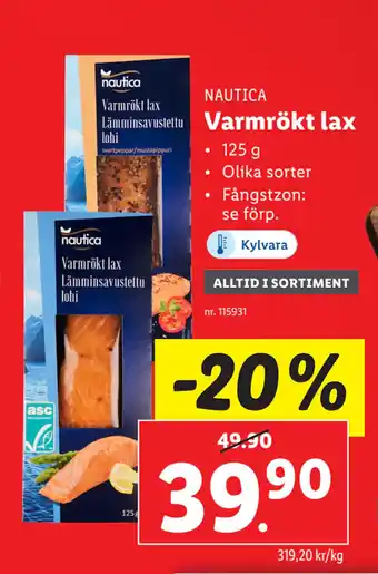 Lidl Varmrökt lax erbjuda