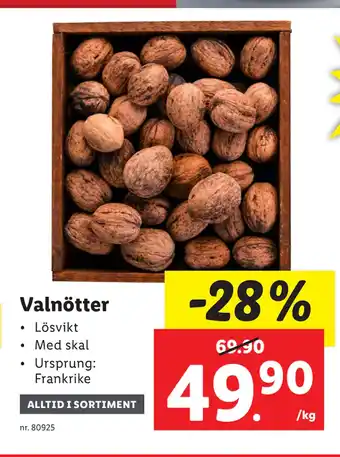 Lidl Valnötter erbjuda
