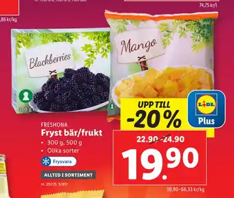 Lidl Fryst bär/frukt erbjuda