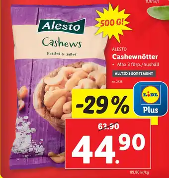 Lidl Cashewnötter erbjuda