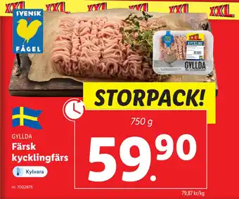 Lidl Färsk kycklingfärs erbjuda