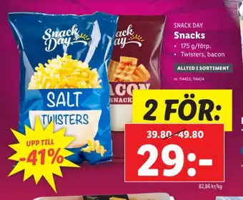 Lidl SNACK DAY Snacks erbjuda