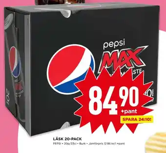 Willys LÄSK 20-PACK erbjuda
