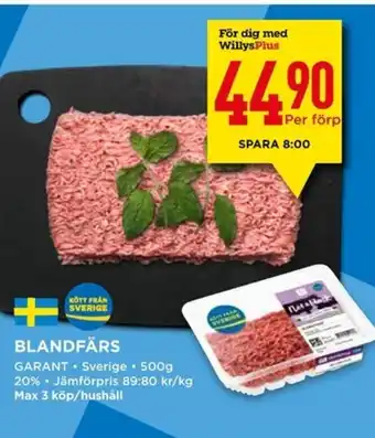 Willys BLANDFÄRS erbjuda