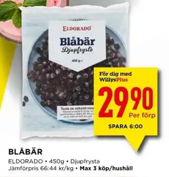 Willys BLÅBÄR erbjuda