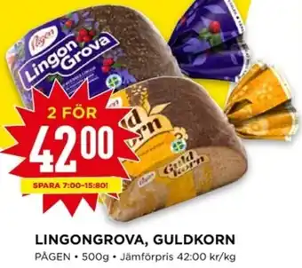 Willys LINGONGROVA, GULDKORN erbjuda