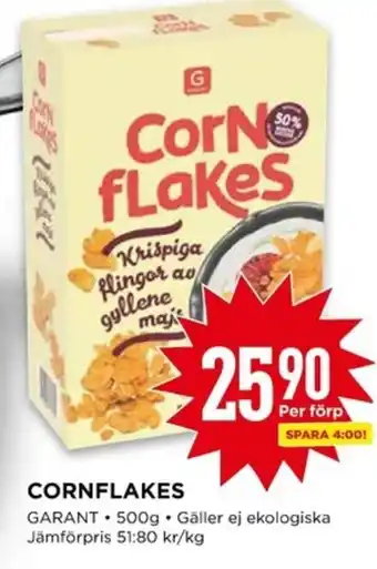 Willys CORNFLAKES erbjuda