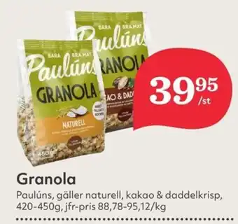 Hemköp Granola erbjuda