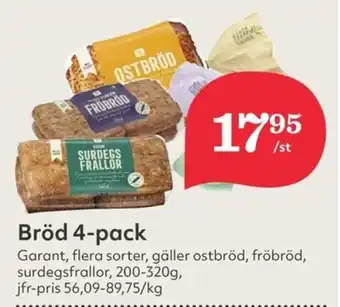 Hemköp Bröd 4-pack erbjuda