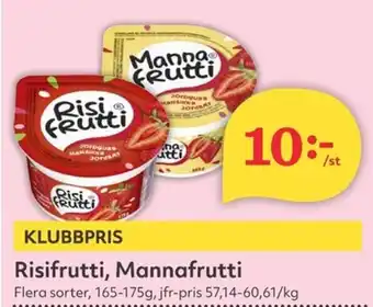 Hemköp Risifrutti, Mannafrutti erbjuda
