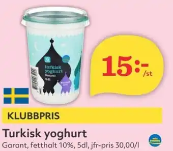 Hemköp Turkisk yoghurt erbjuda
