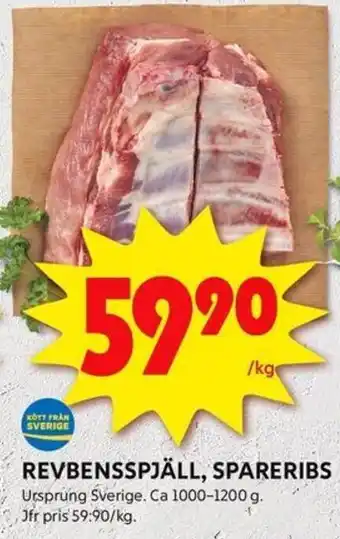 ICA Kvantum REVBENSSPJÄLL, SPARERIBS erbjuda