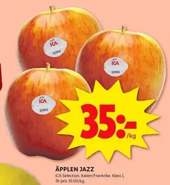 ICA Kvantum ÄPPLEN JAZZ erbjuda