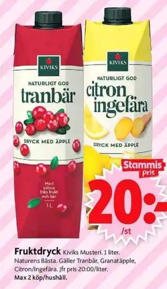 ICA Supermarket Fruktdryck erbjuda