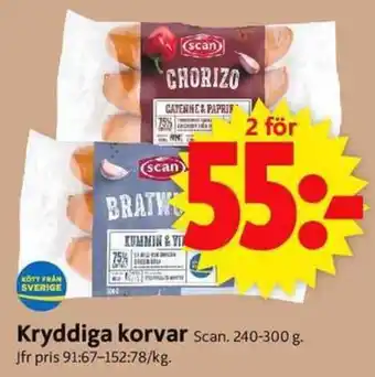 ICA Supermarket Kryddiga korvar erbjuda