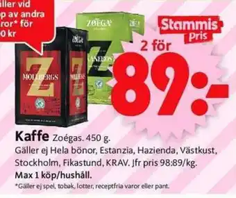 ICA Supermarket Kaffe erbjuda