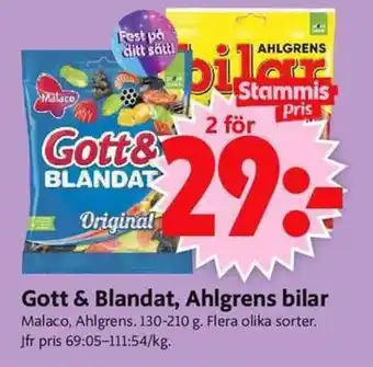 ICA Supermarket Gott & Blandat, Ahlgrens bilar erbjuda