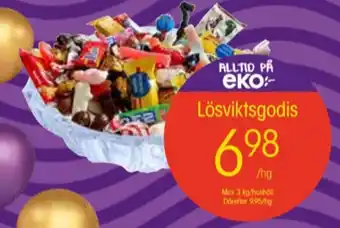 EKO lösviktsgodis erbjuda