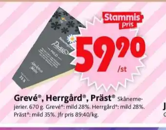 ICA Supermarket Skånemejerier grevé erbjuda