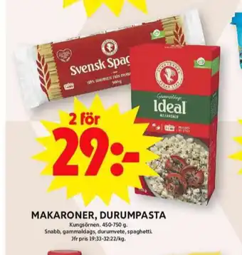 ICA Maxi Kungsörnen makaroner erbjuda