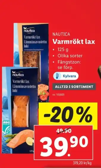 Lidl Nautica lax erbjuda