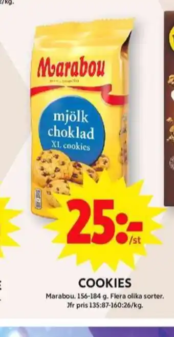 ICA Maxi Marabou cookies erbjuda