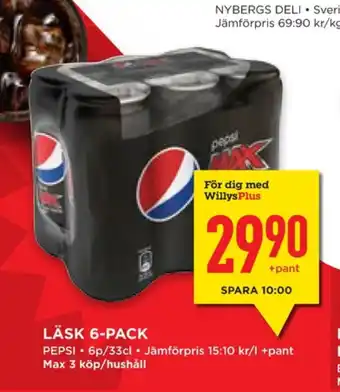 Willys Hemma Pepsi läskedryck erbjuda