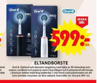 ICA Maxi Braun oral-b eltandborste erbjuda